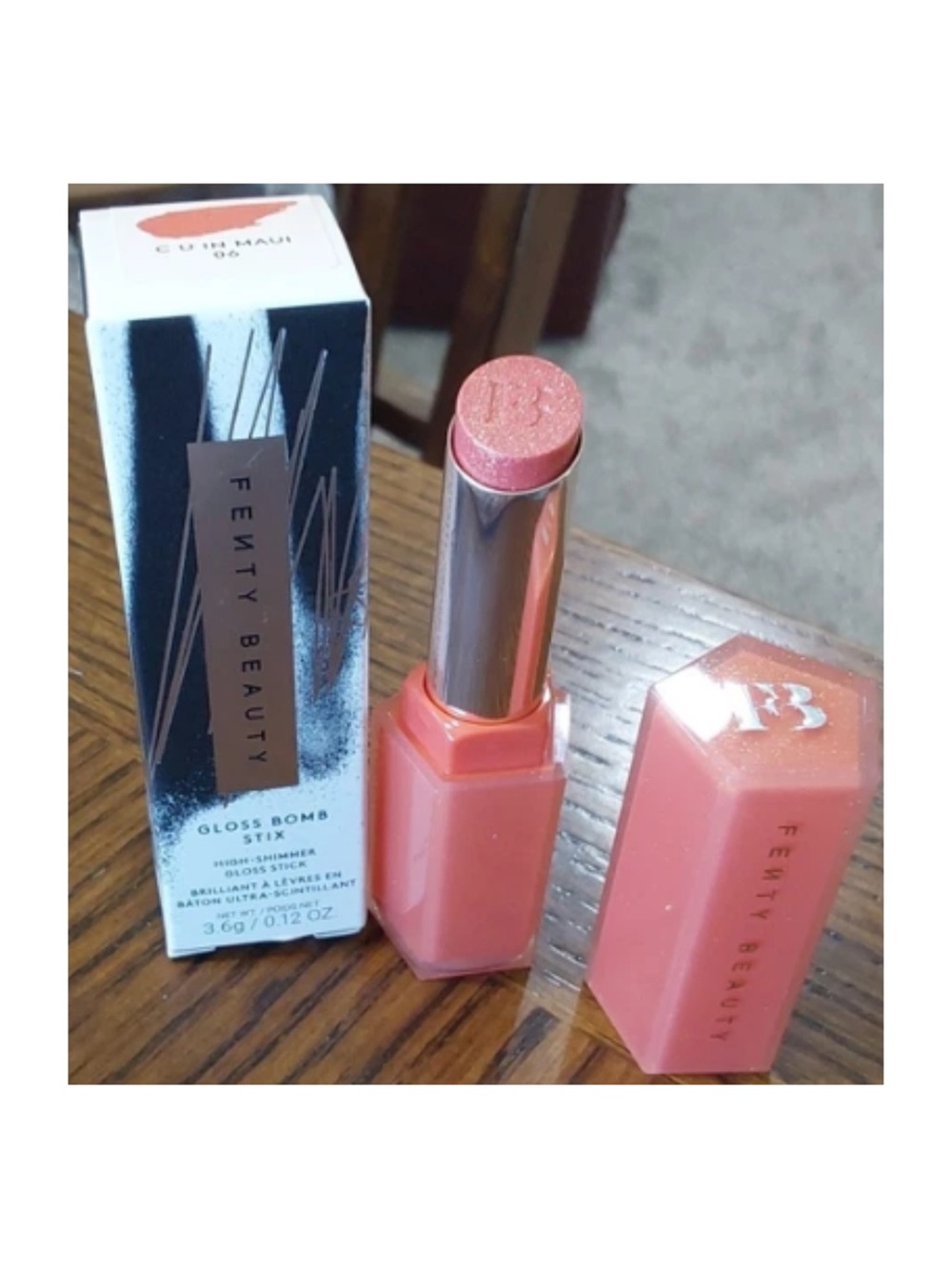 FENTY BEAUTY Gloss Bomb Stix High Shimmer Gloss Stick in C U in Maui - NIB - Picture 6 of 6
